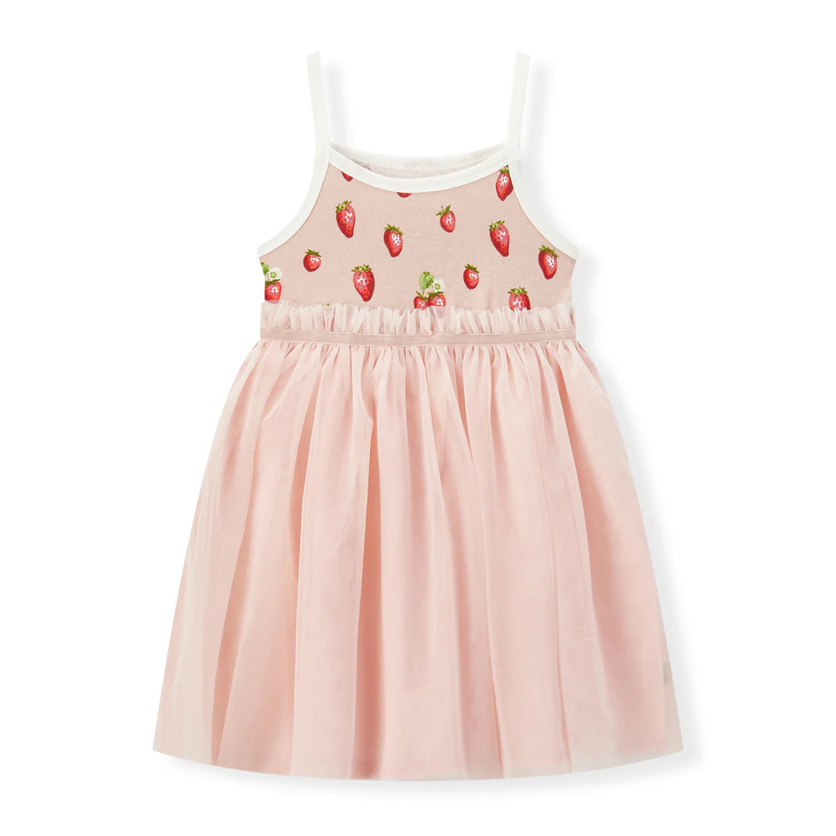 Organic Cotton Ballet Dress in Strawberry