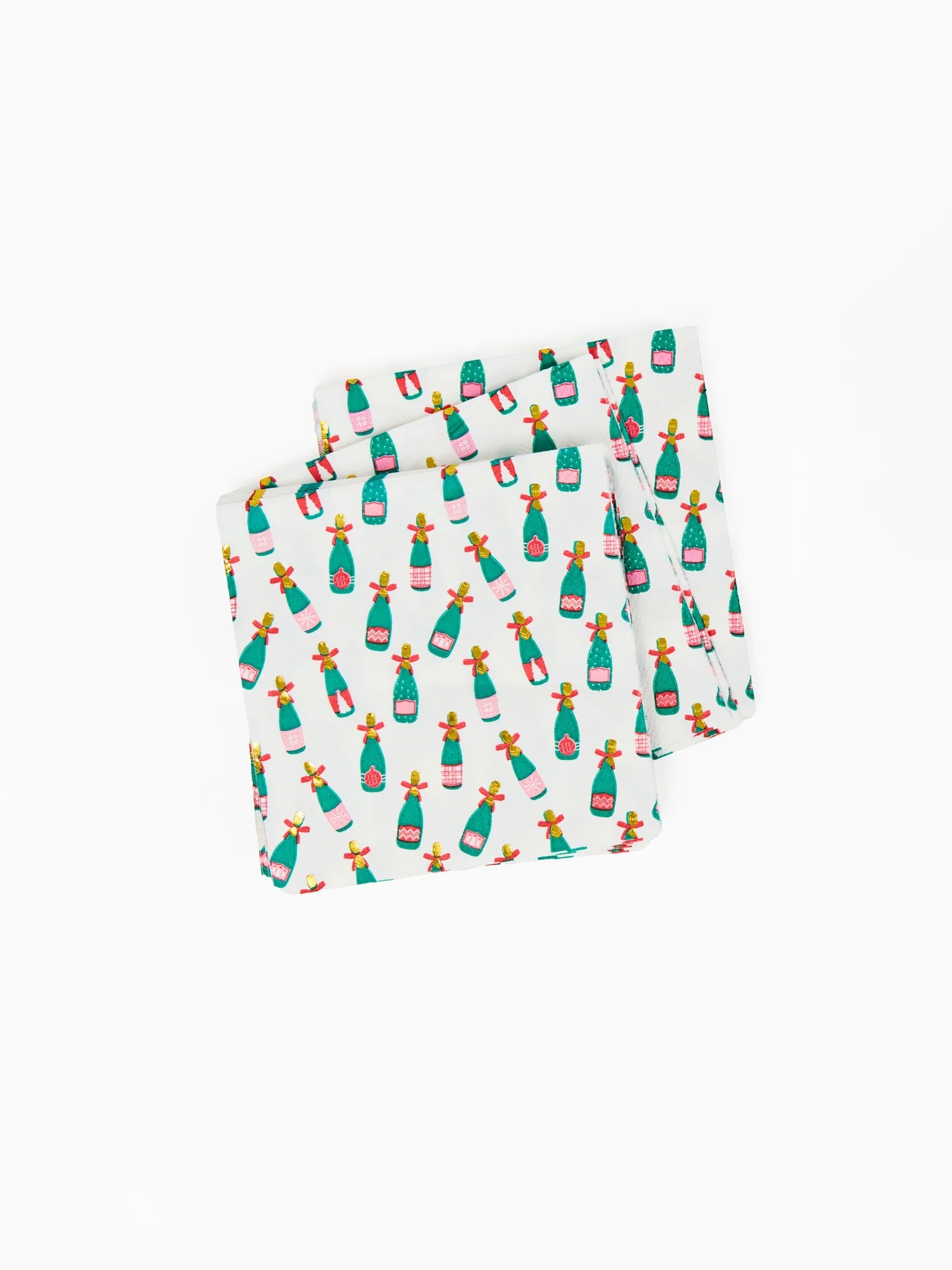 Cocktail Napkins - Champagne Bottles