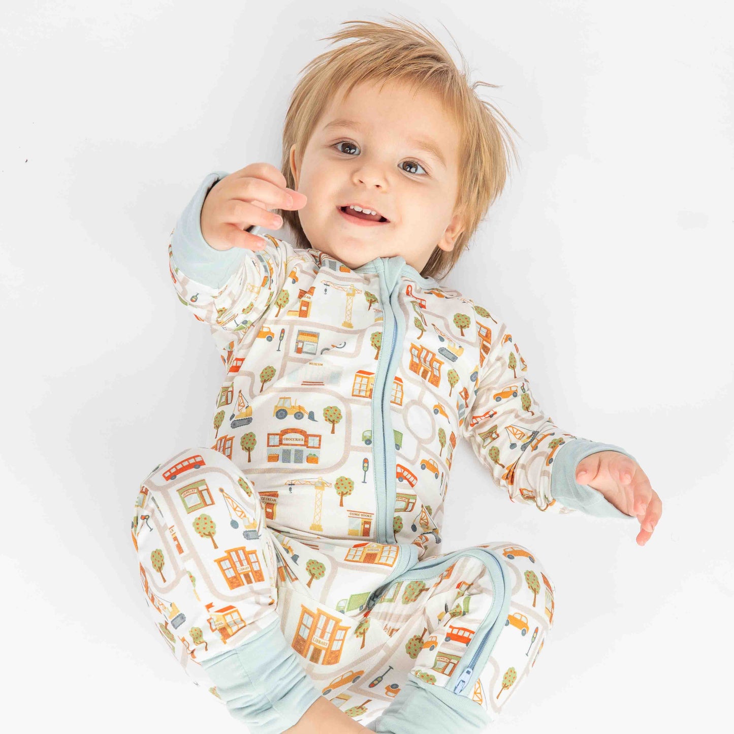 Let's Go! Bamboo Convertible Baby Pajamas