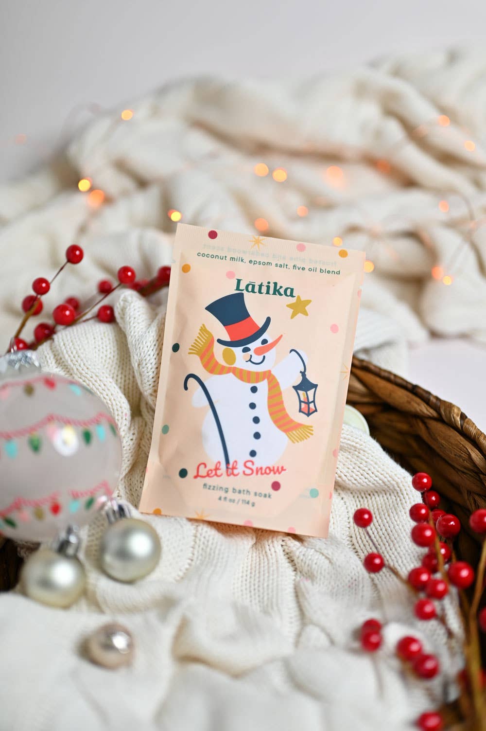 Snowman Fizzing Bath Soak