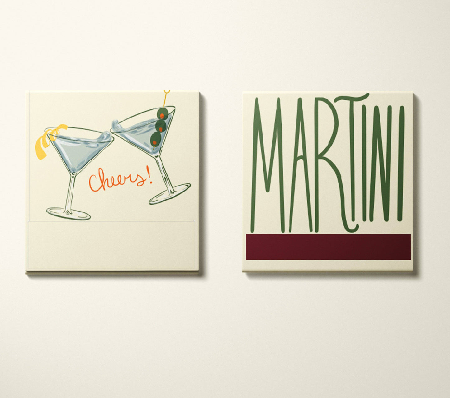 Martini Printed 10 Stem Matchbooks