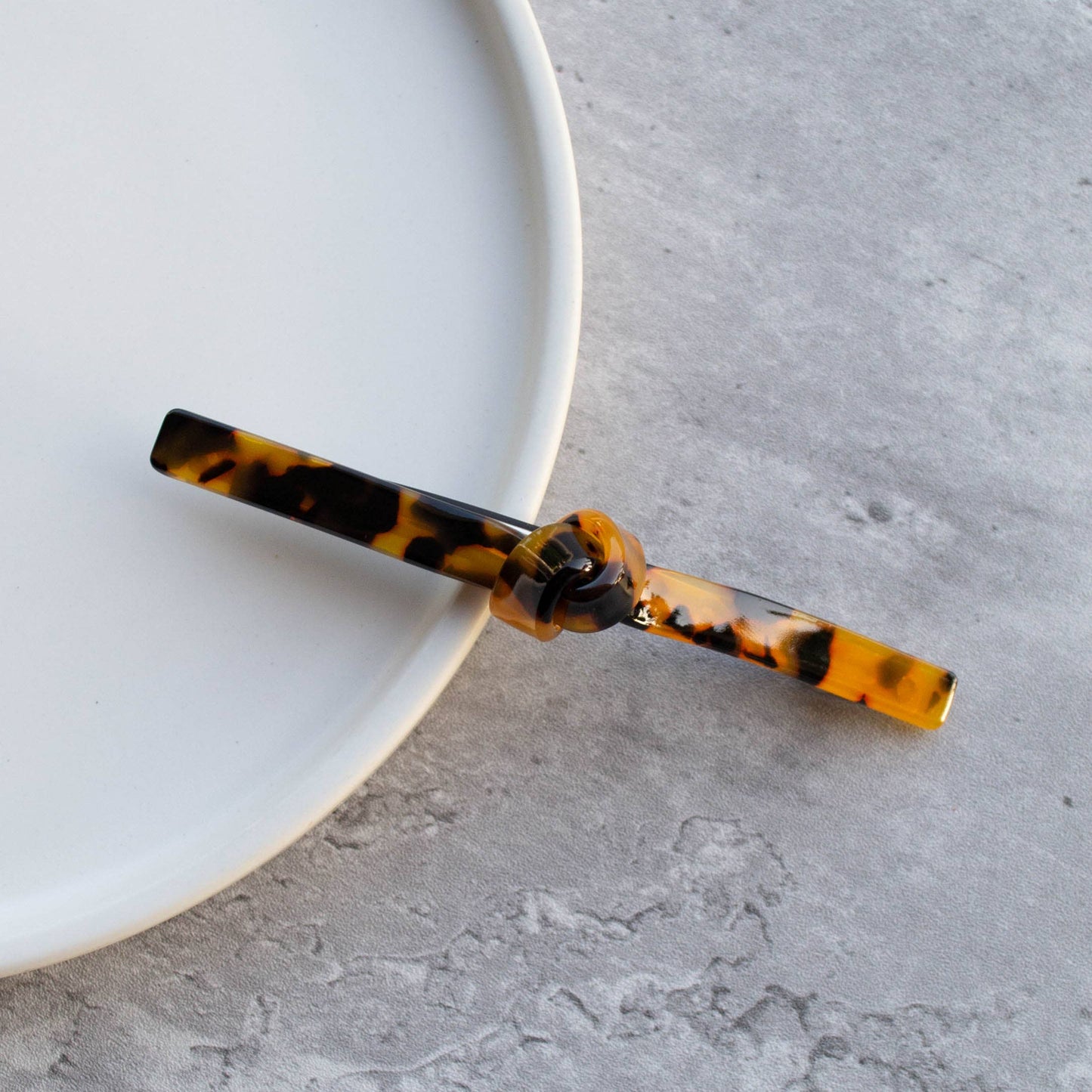 Eco French Twist Hair Barrettes: Jade