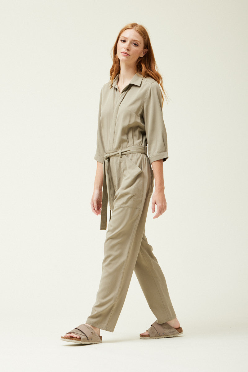 Tencel Jumpsuit in Dry Thyme