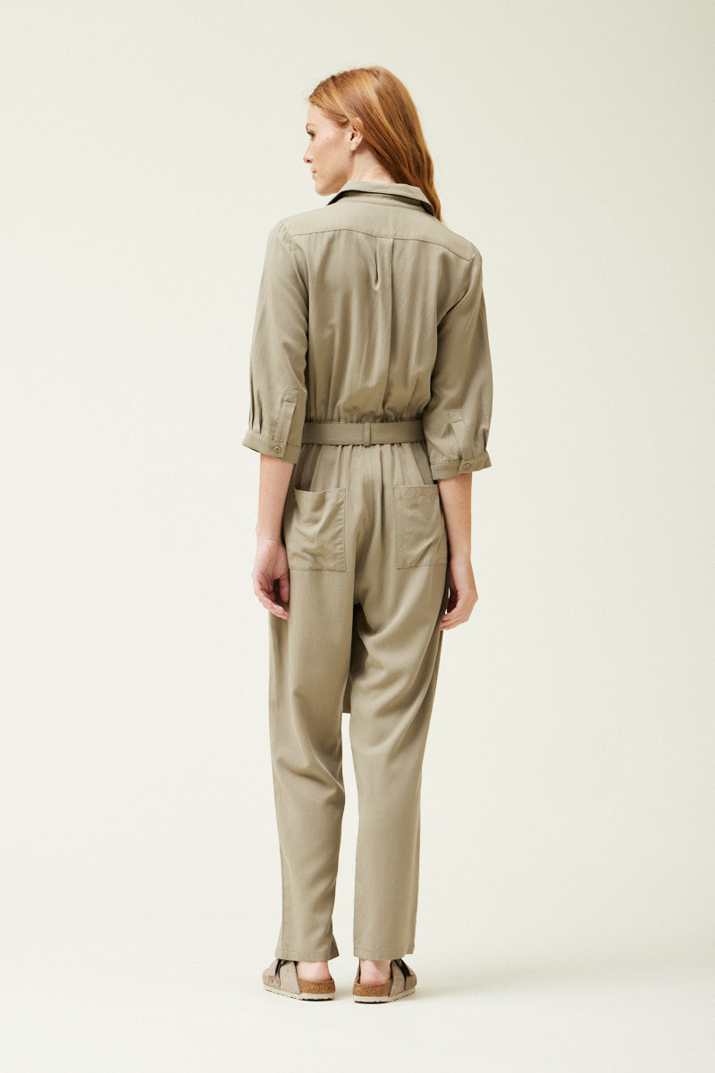 Tencel Jumpsuit in Dry Thyme