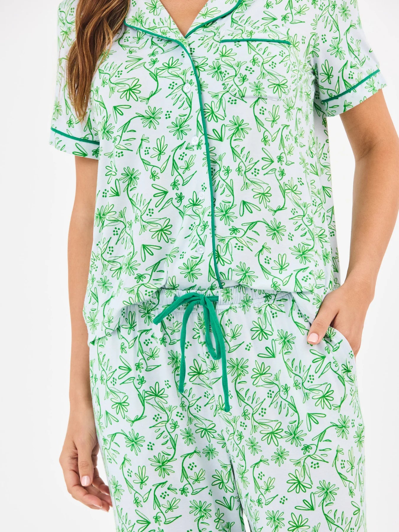 Charlotte Pajama Pant Set in Laural Blooms