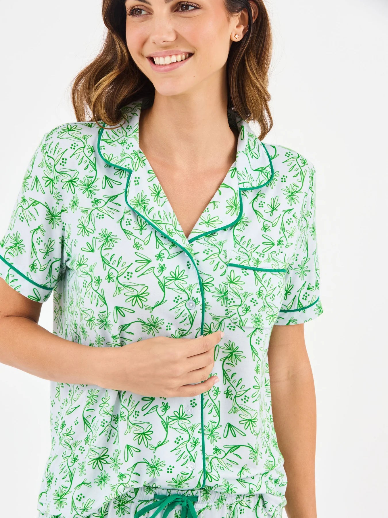 Charlotte Pajama Pant Set in Laural Blooms