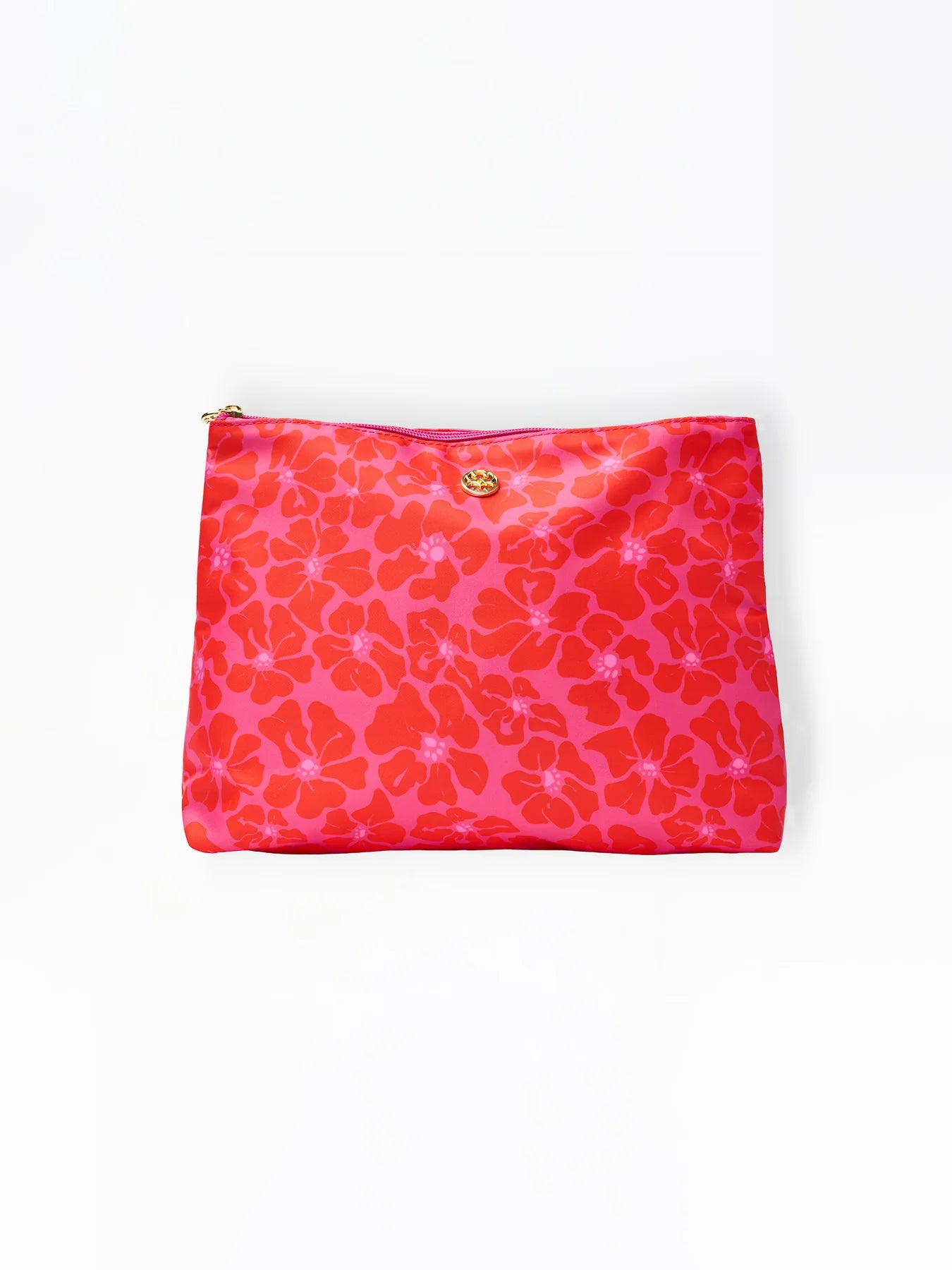 Travel Pouch in Garden Samba Pink