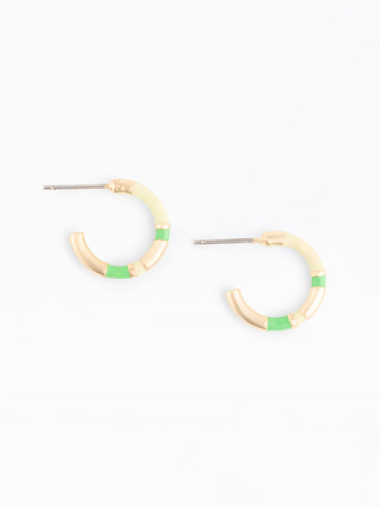 Layne Earrings in Green