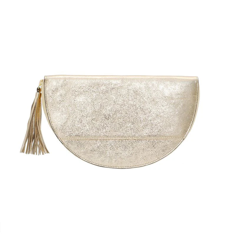 Stay Golden Half Moon Clutch