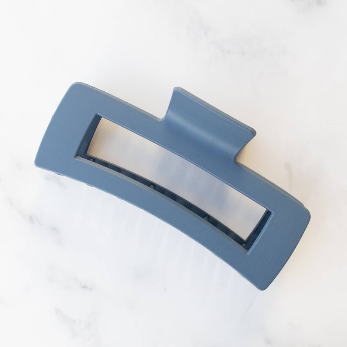 Jumbo Square Hair Clip: Matt Khaki