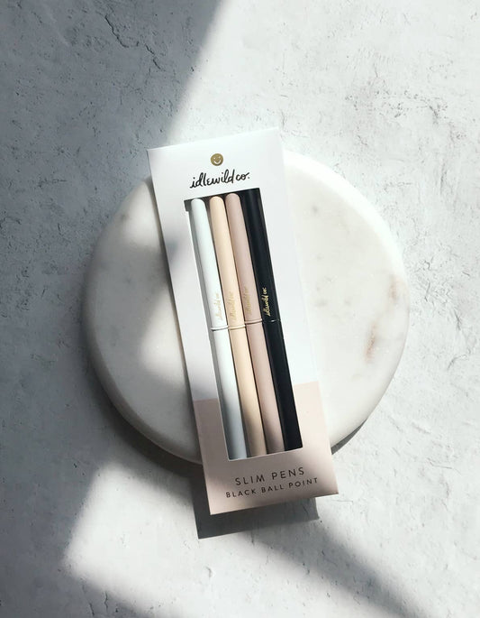 Neutral Matte Slim Pen, Set of Four