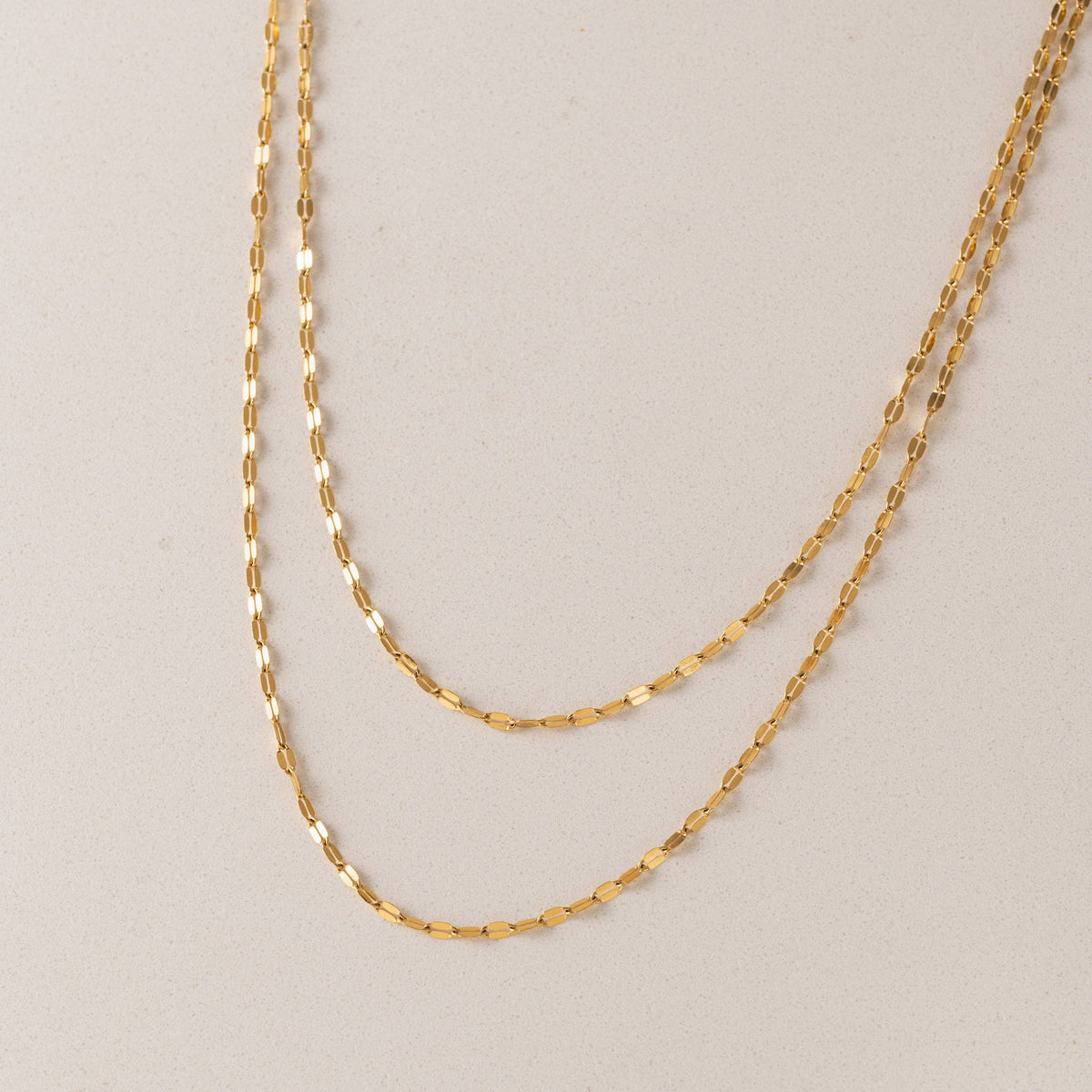 Ray Layered Necklace in Gold