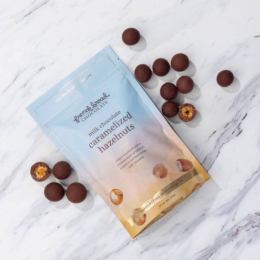 Milk Chocolate-Covered Caramelized Hazelnuts