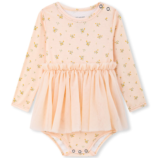 Ballet Dress One Piece in Dainty Floral (Organic Cotton)