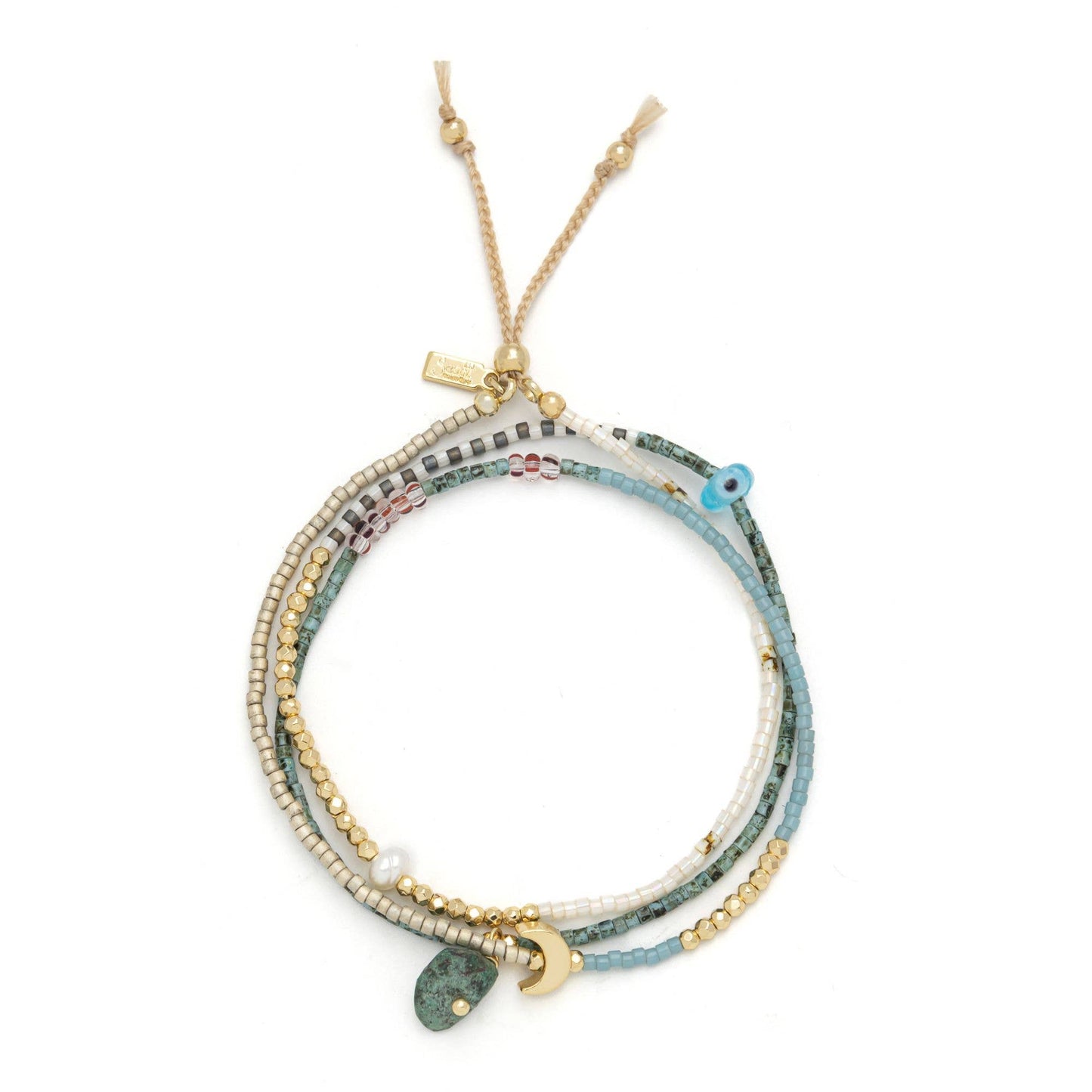 Mixed Media Wrap Bracelet/Necklace - Transformation/African