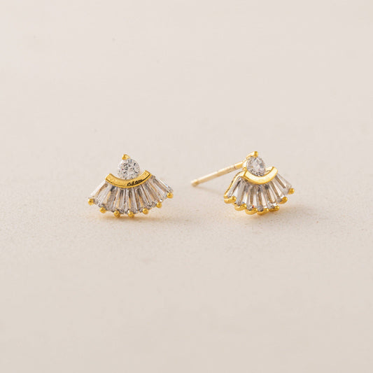 Rene Stud Earrings in Gold