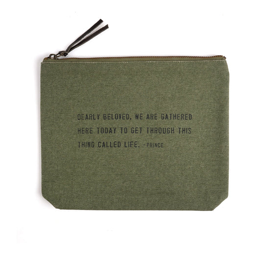 Canvas Zip Bag: Dearly Beloved (Prince) - Rosemary
