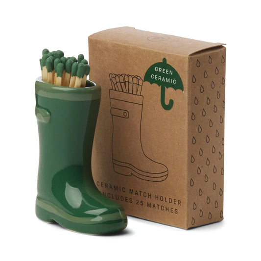 Wellington Boot Matches in Dark Green