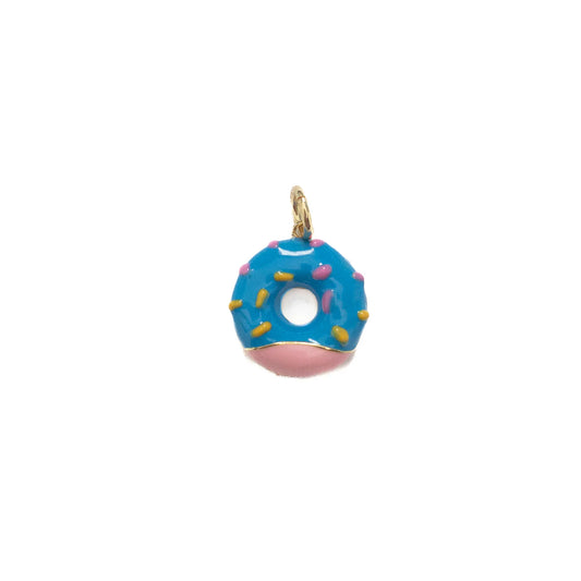 Blue Donut Charm