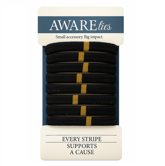 *Pre-Order* AWAREties | Yellow Stripe – Mental Health Awareness Pack