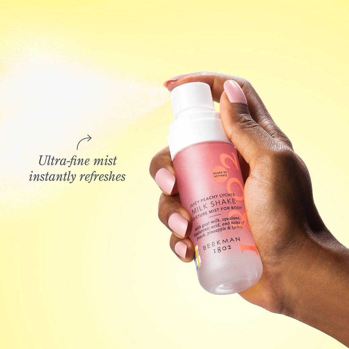 Juicy Peachy Lychee Milk Shake Moisture Mist For Body