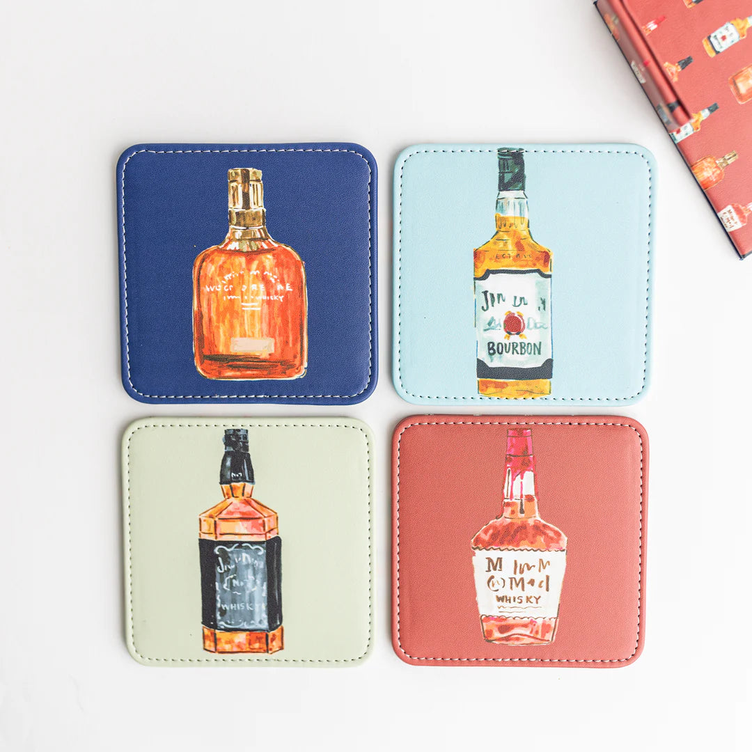 Bourbon Trail Coasters Set of 4