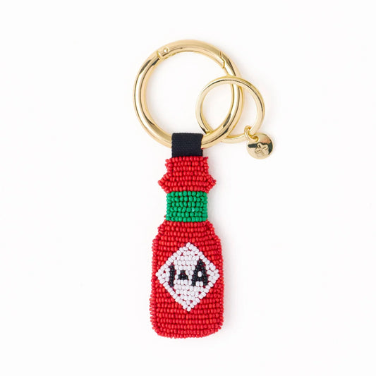 Riley Hot Sauce Beaded Bag Charm