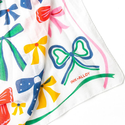 Olivia Scarf in Bow Print