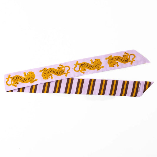 Camile Skinny Scarf in Tiger Print