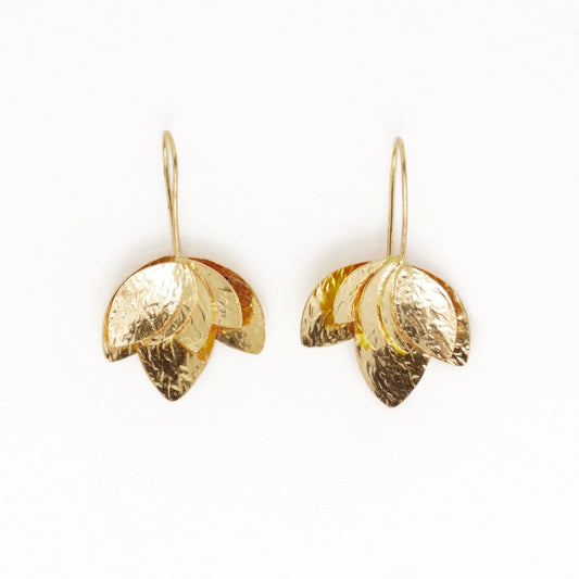 Sasha Layered Flower Threader Earrings