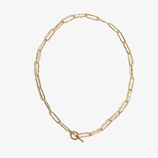 Rachel 18k Paperclip Chain Necklace 18"