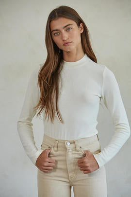 The Claire Top in Cream