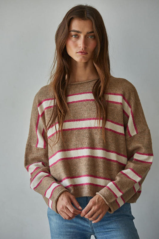 Vienne Sweater Top in Mocha
