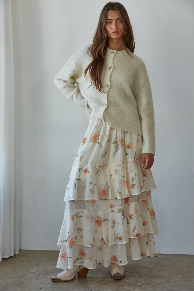 Pillow Talk Cardigan in Cream