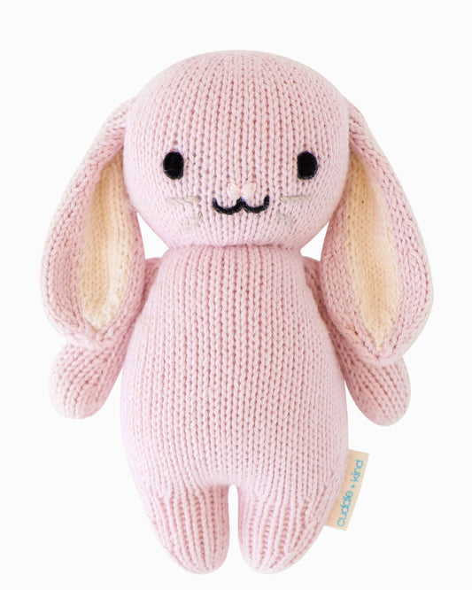 Baby Bunny Hand-Knit Plush in Lilac