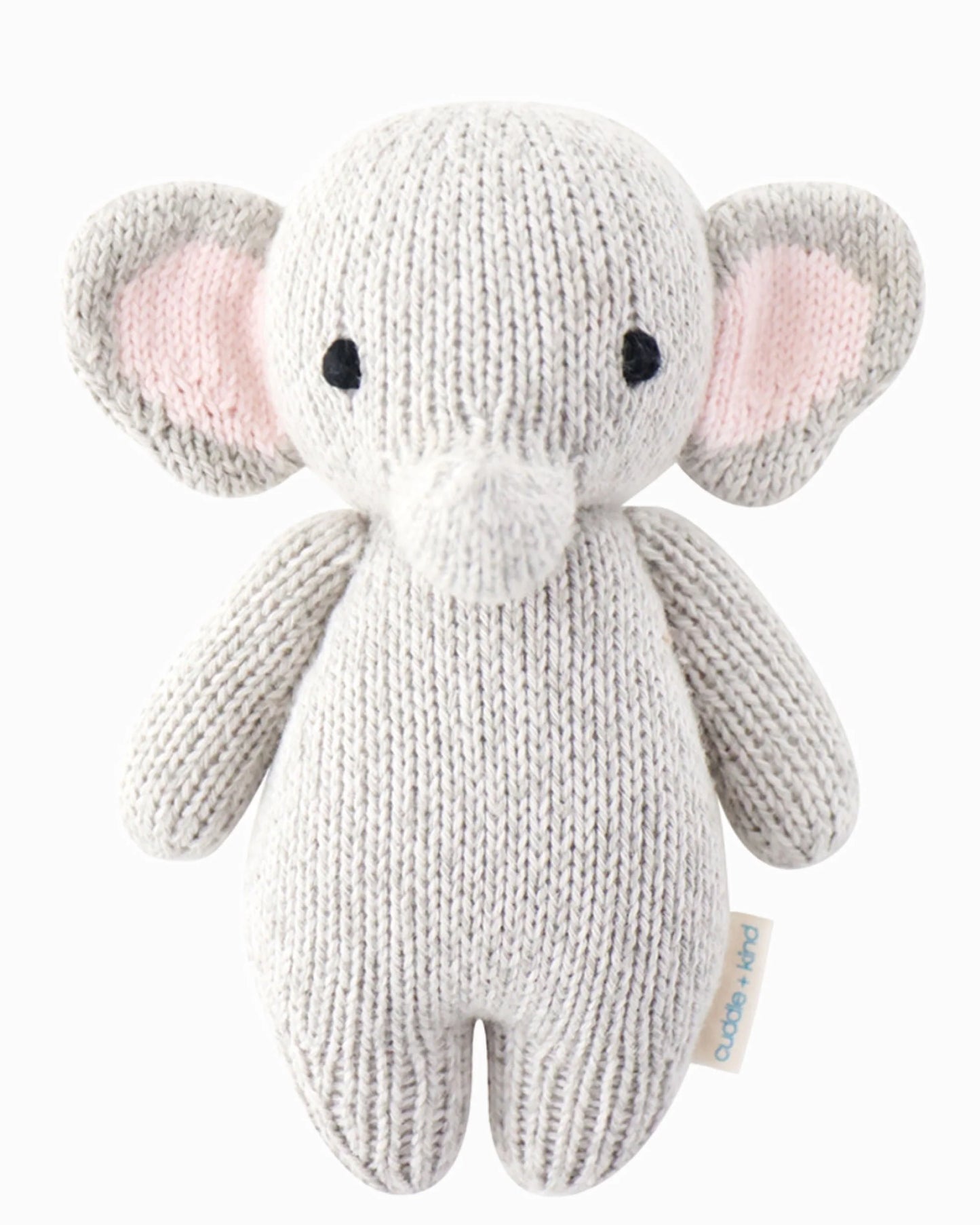 Baby Elephant Hand-Knit Plush