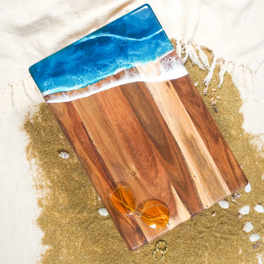 Acacia Bread Boards in Ocean Vibes