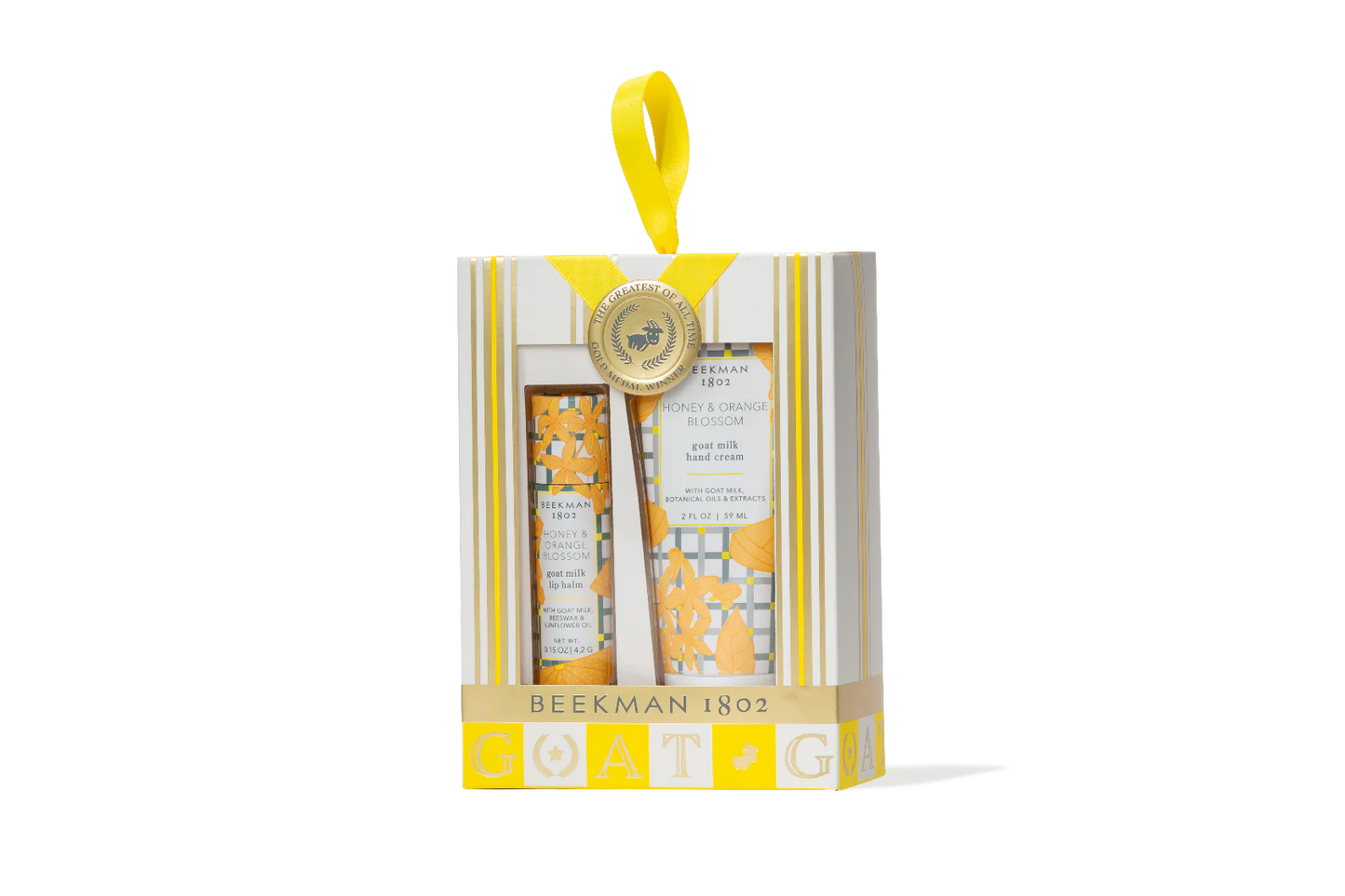Hand Cream & Lip Balm Set - Honey & Orange Blossom