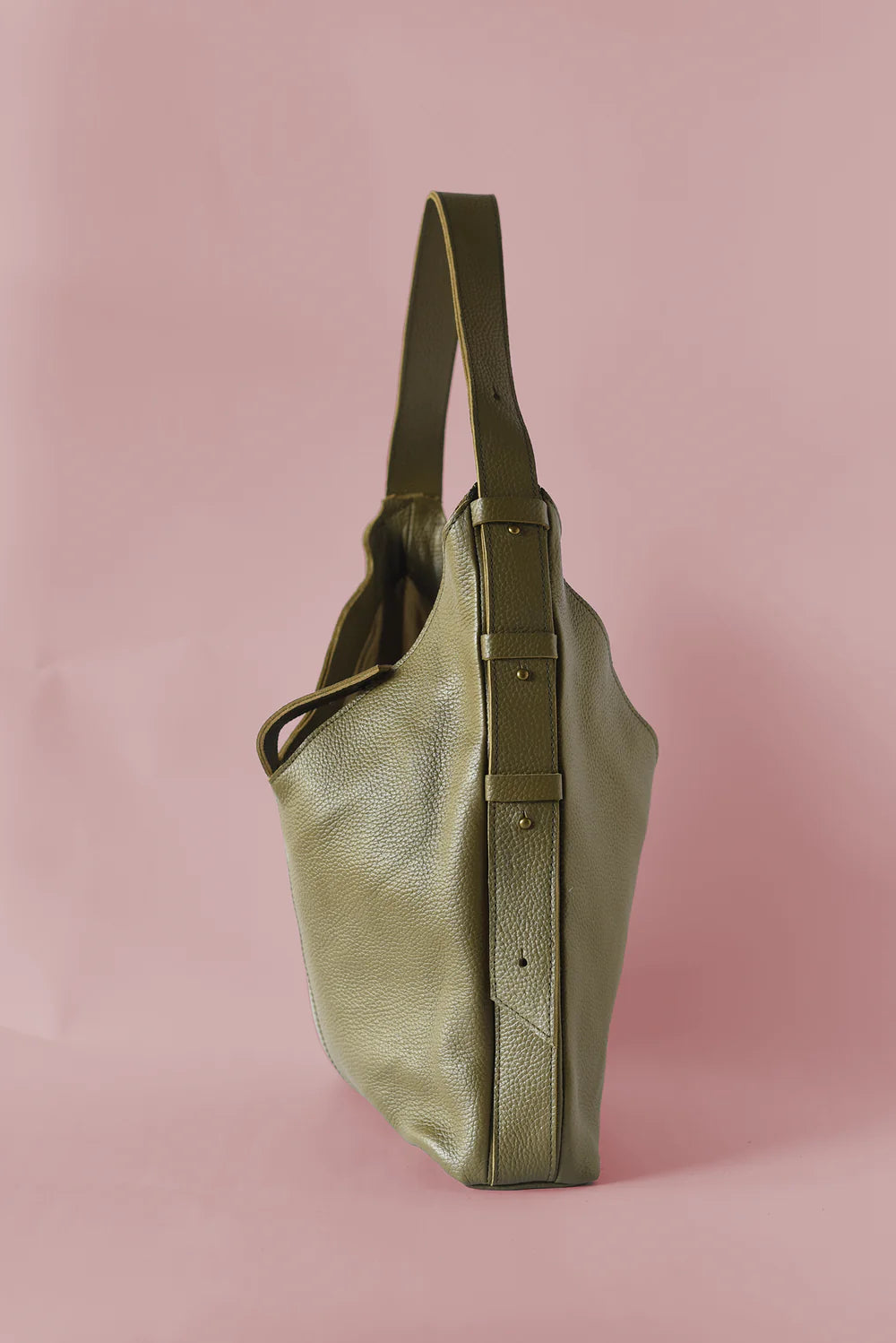 GR Bindle Bag in Pebbled Olive