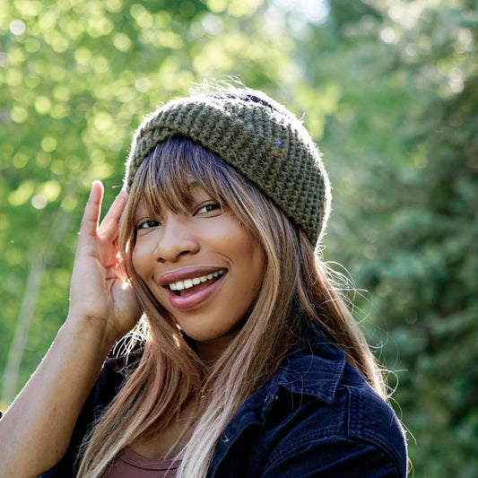 Cusco Ear Warmer in Olive