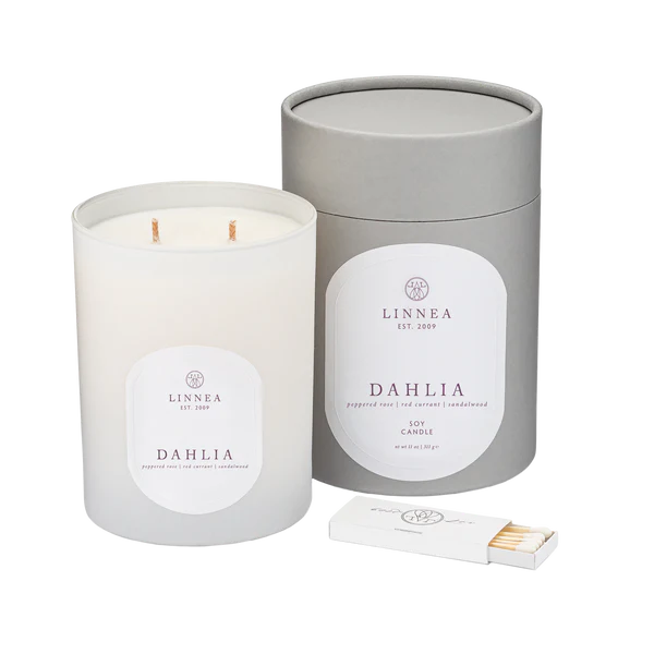 Linnea Dahlia 2-wick Candle