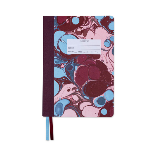 Softcover Journal in Burgundy Sky Marbling