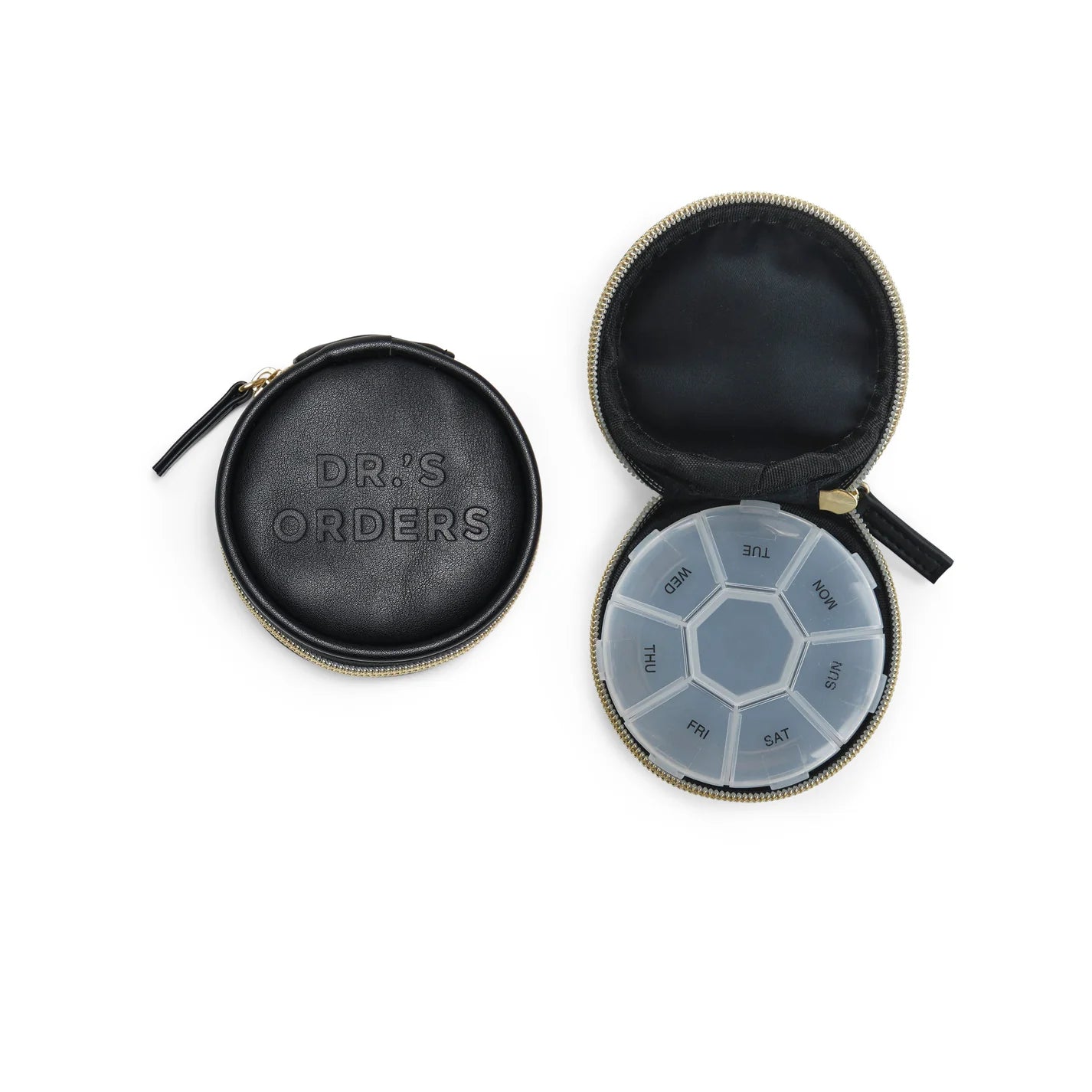 Vegan Leather Travel Pill Case with Tassel - "Dr.'s Orders"