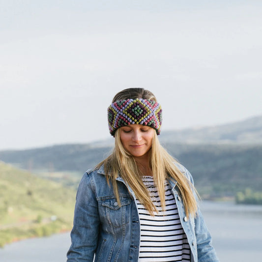 Diamond Ear Warmer in Flora