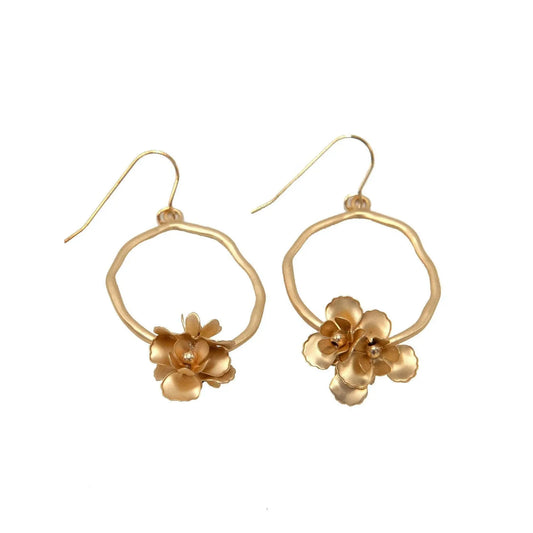 Bloom Gold Hoop Earring