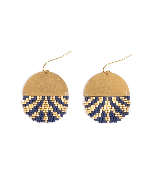Savoy Drop Earrings in Blue