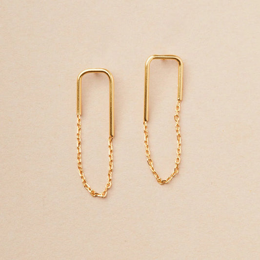 Refined Earring Collection - Filament Stud/Gold Vermeil