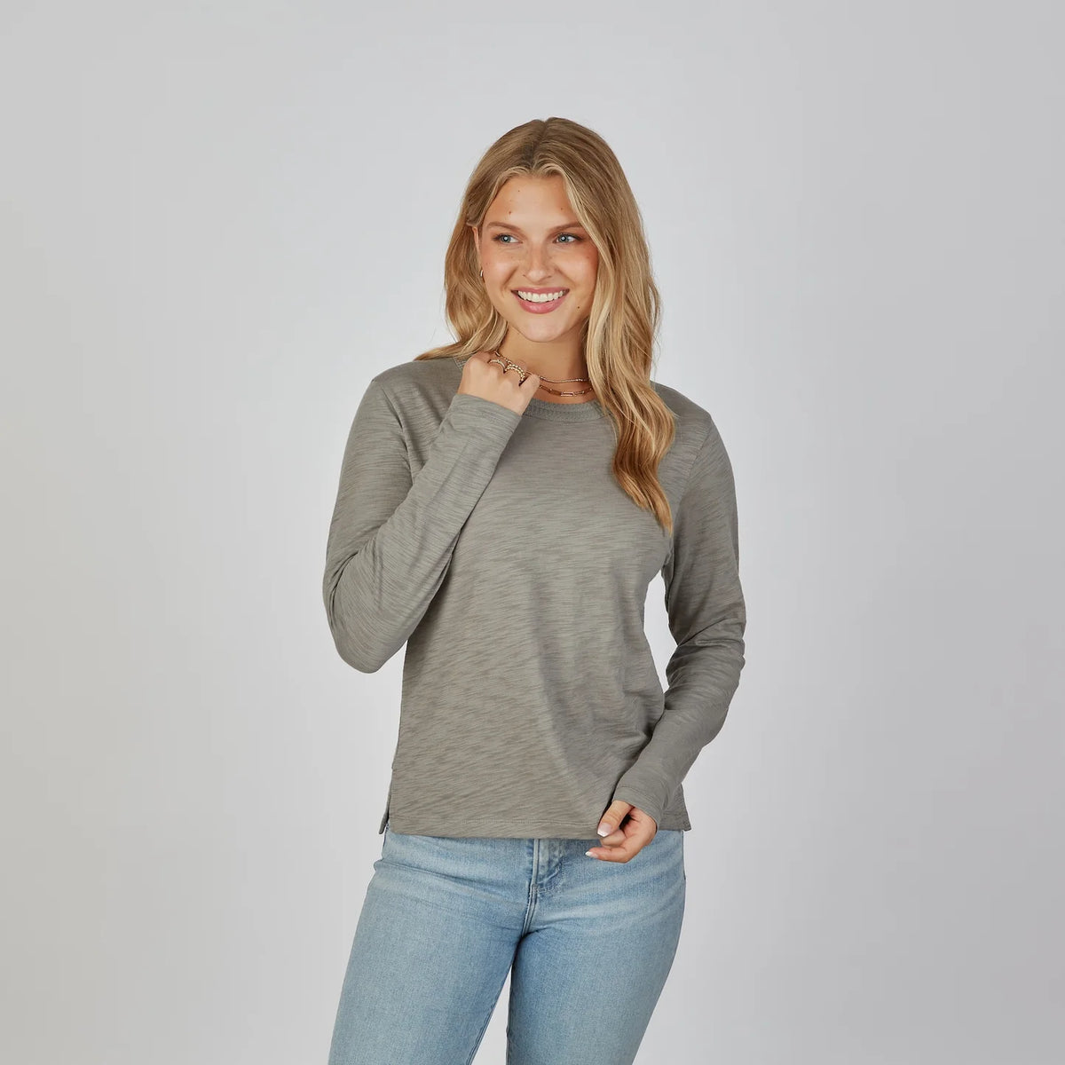 Country Club Tee in Smoky Green