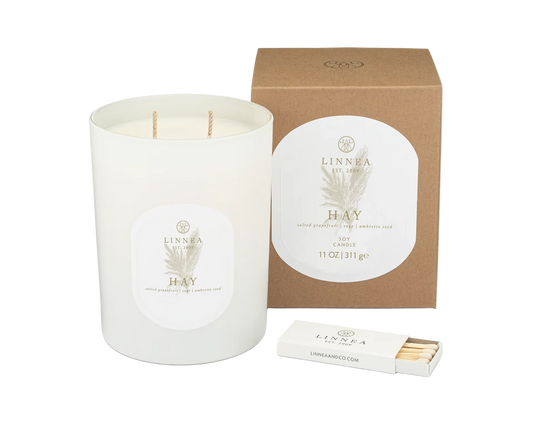 Linnea Hay 2-wick Candle