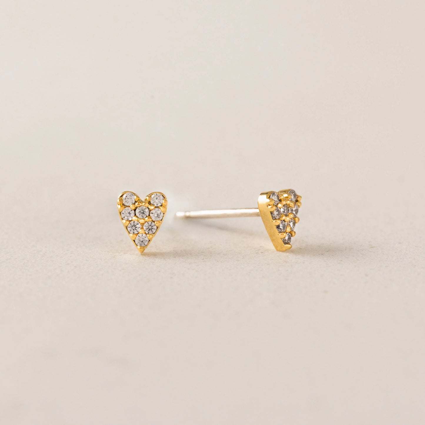 Flutter Heart Stud Earrings